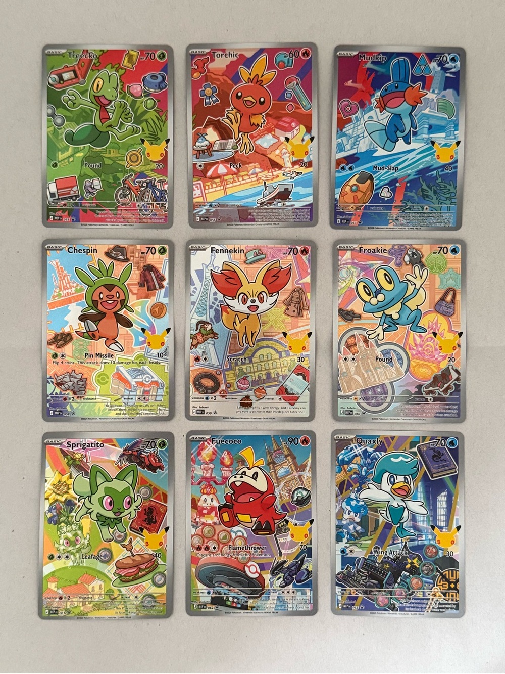 Pokemon TCG Series 3 First Partner Illistration Collection Master Set